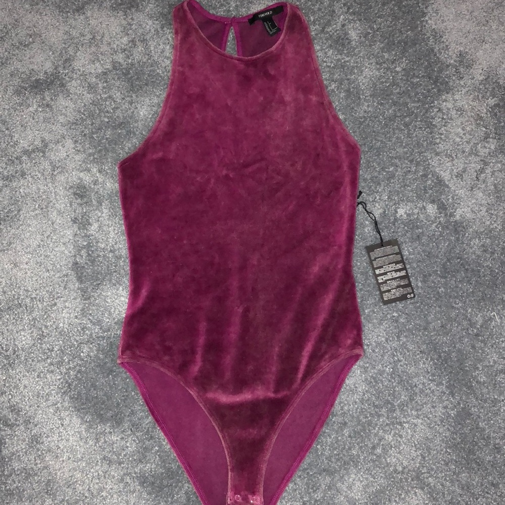 Velvet Forever 21 Bodysuit